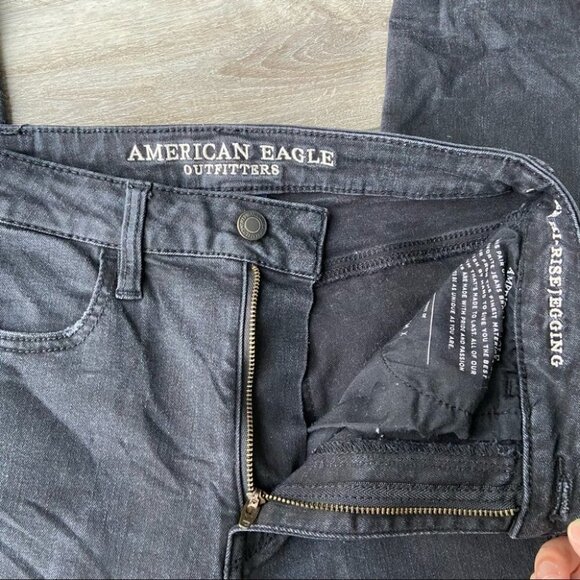 American Eagle Outfitters  Ripped Super Stretch Super Hi Rise Jegging Jeans - Picture 12 of 16